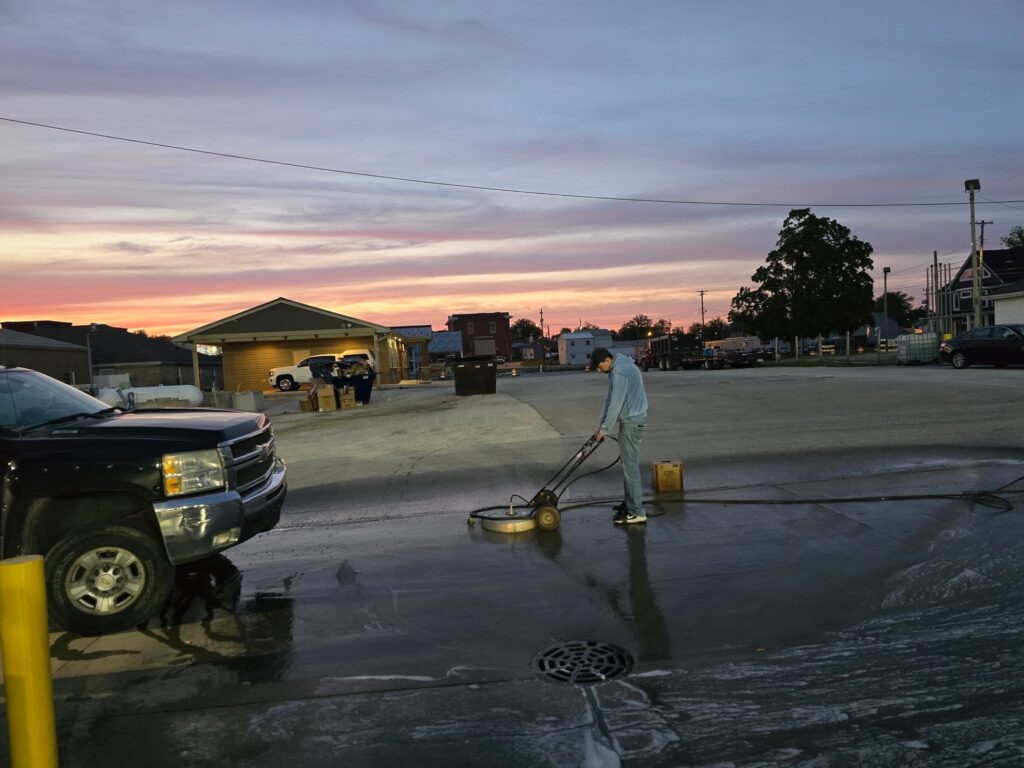 Dumpster Pad Washing
