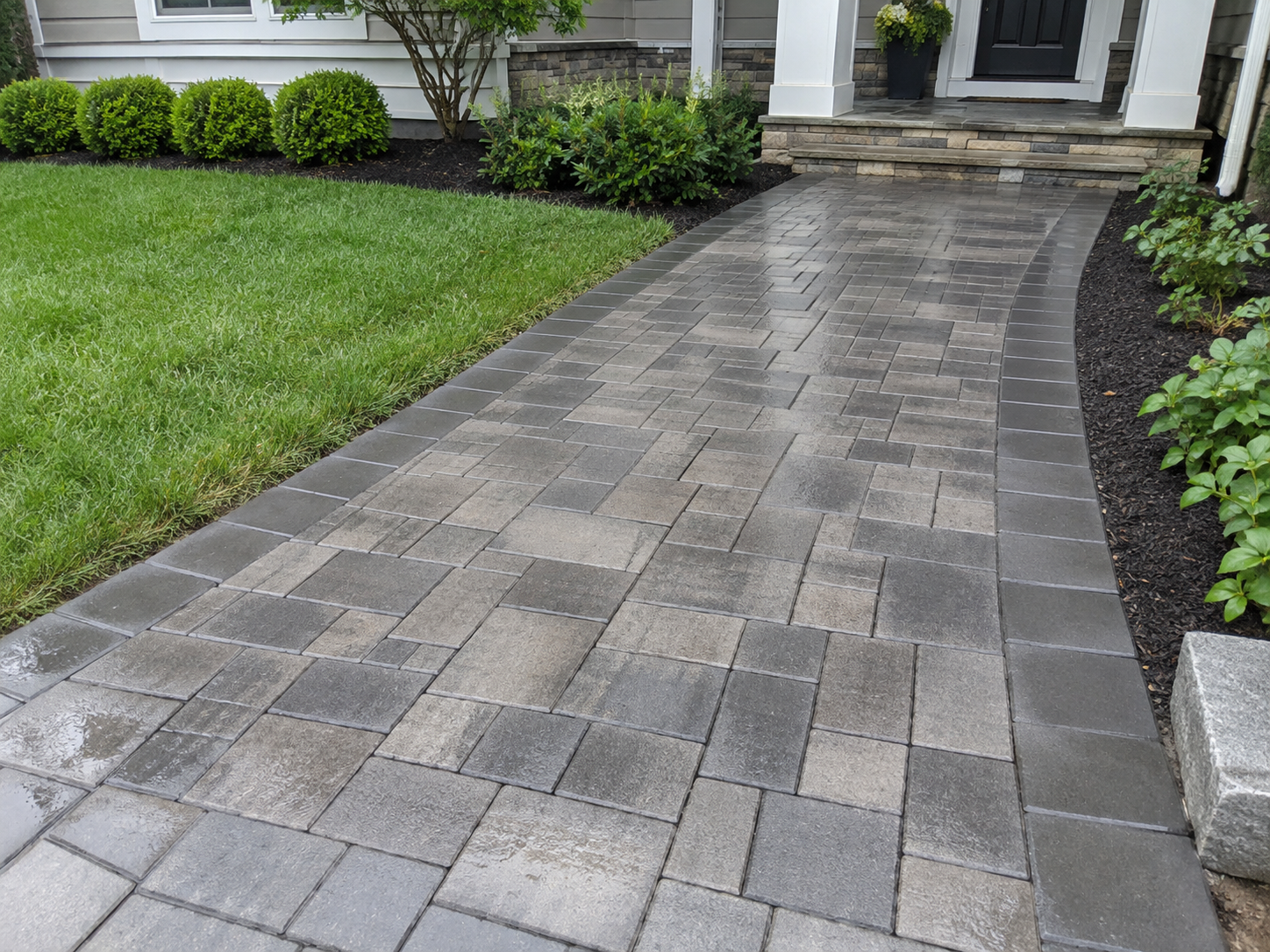 Paved Walkway Washing